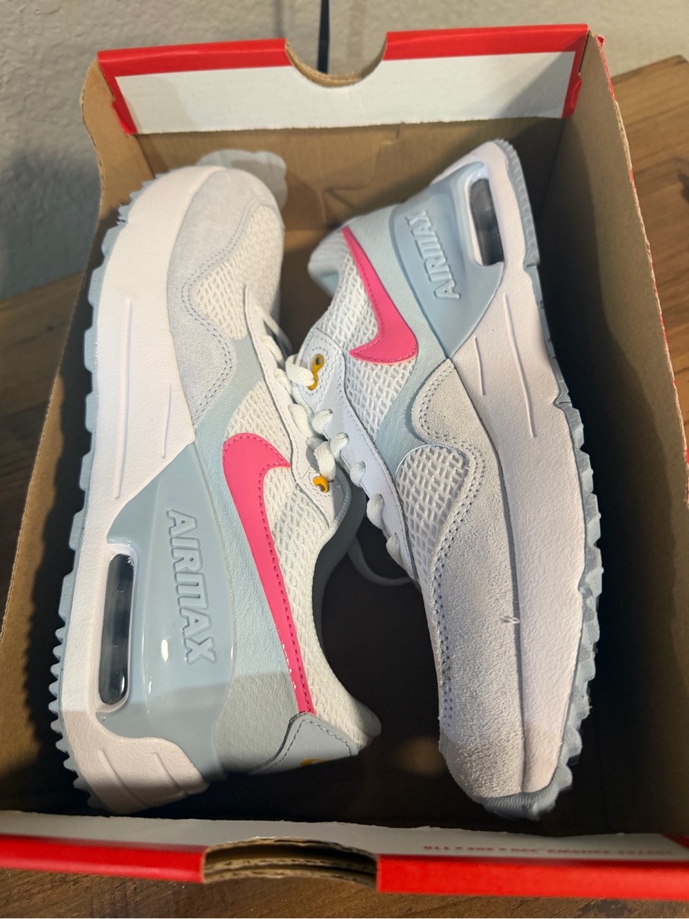 Nike Women’s White & Pink Air Max Sneakers